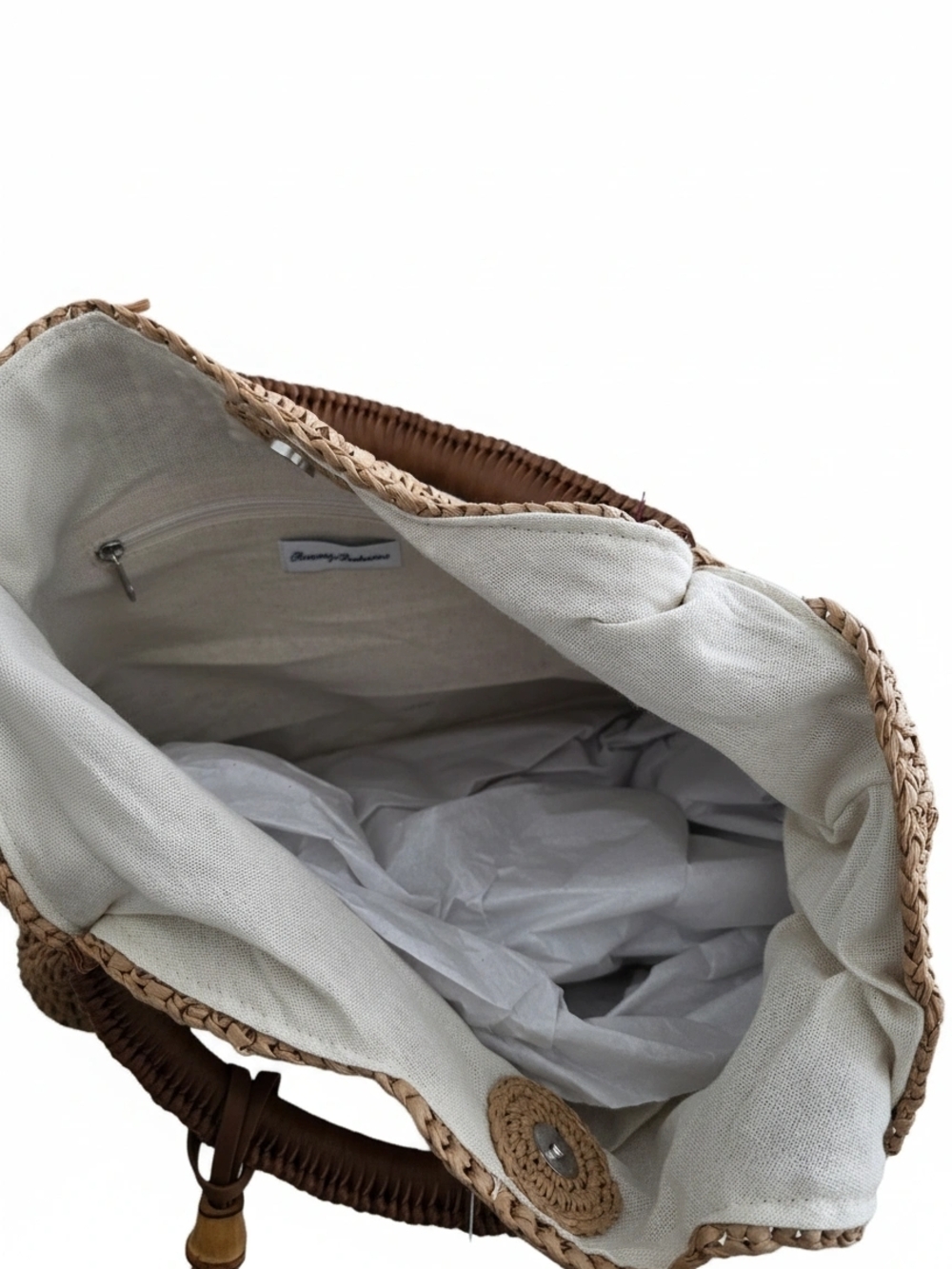 Tommy Bahama Straw Tote with Tassel - Picture 4 of 4
